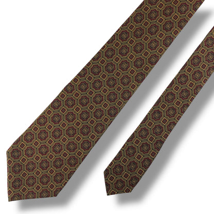 【7517】美品！ピエールバルマン　ネクタイ　ブラウン系