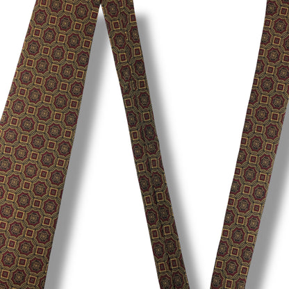 【7517】美品！ピエールバルマン　ネクタイ　ブラウン系