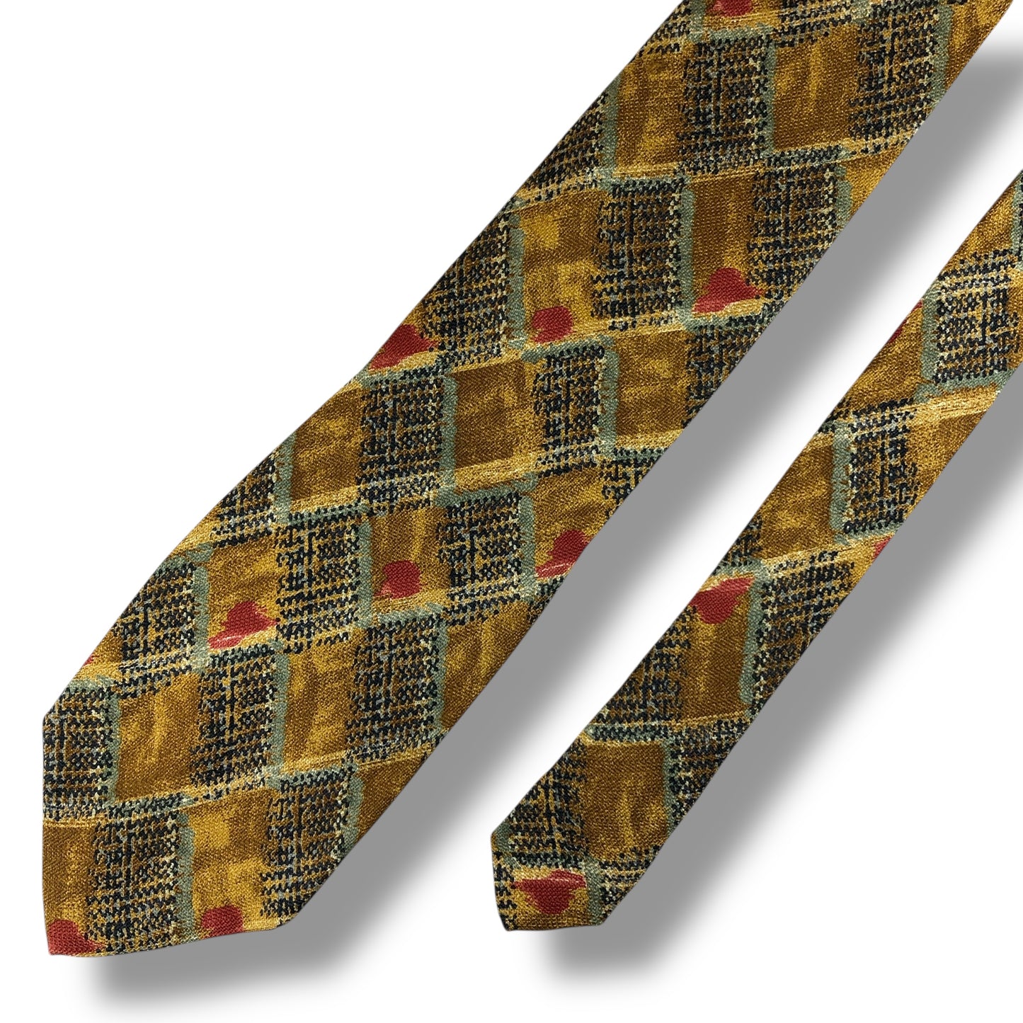 【7520】美品！エンリココベリ　ネクタイ　ブラウン系