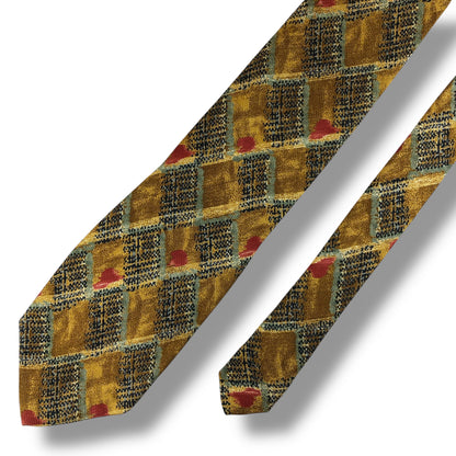 【7520】美品！エンリココベリ　ネクタイ　ブラウン系