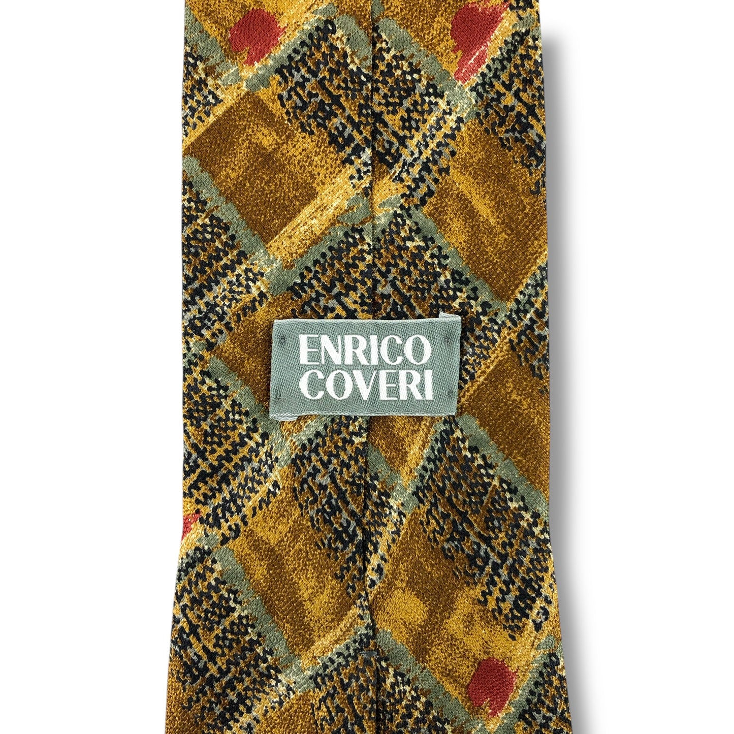 【7520】美品！エンリココベリ　ネクタイ　ブラウン系