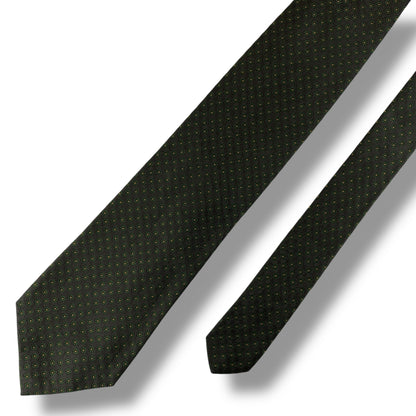 【7521】美品！エトロ　ネクタイ　グリーン系　花柄