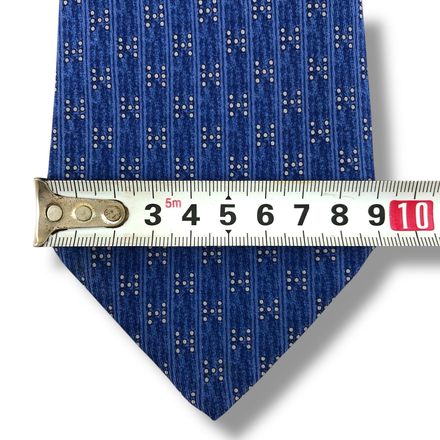 【7524】良品！エルメス　ネクタイ　ブルー系