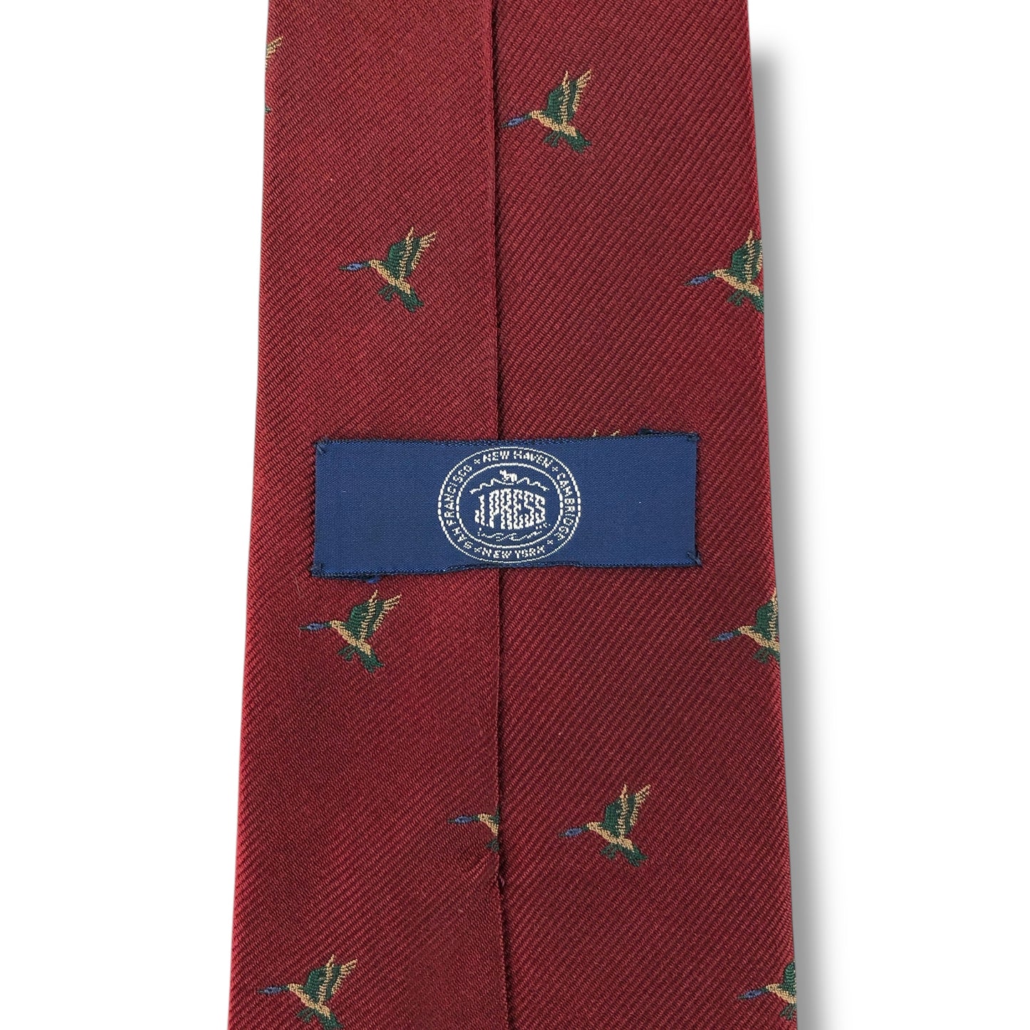 【7526】良品！ジェイプレス　ネクタイ　ボルドー系