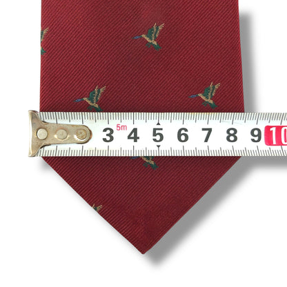 【7526】良品！ジェイプレス　ネクタイ　ボルドー系