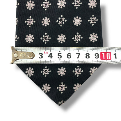 【7527】良品！シャネル　ネクタイ　ブラック系