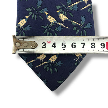 【7534】可品！エルメス　ネクタイ　ブルー系