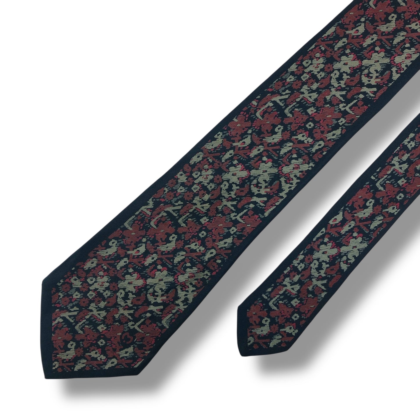 【7536】良品！ミラショーン　ネクタイ　ネイビー系