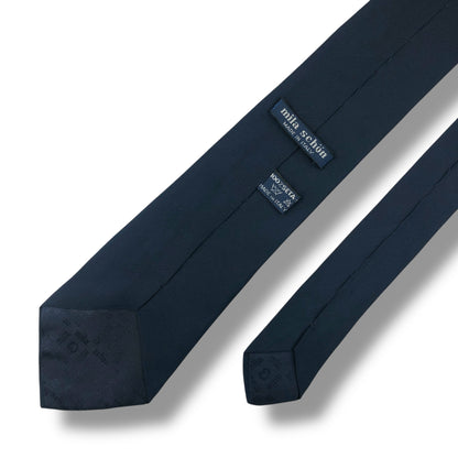 【7536】良品！ミラショーン　ネクタイ　ネイビー系