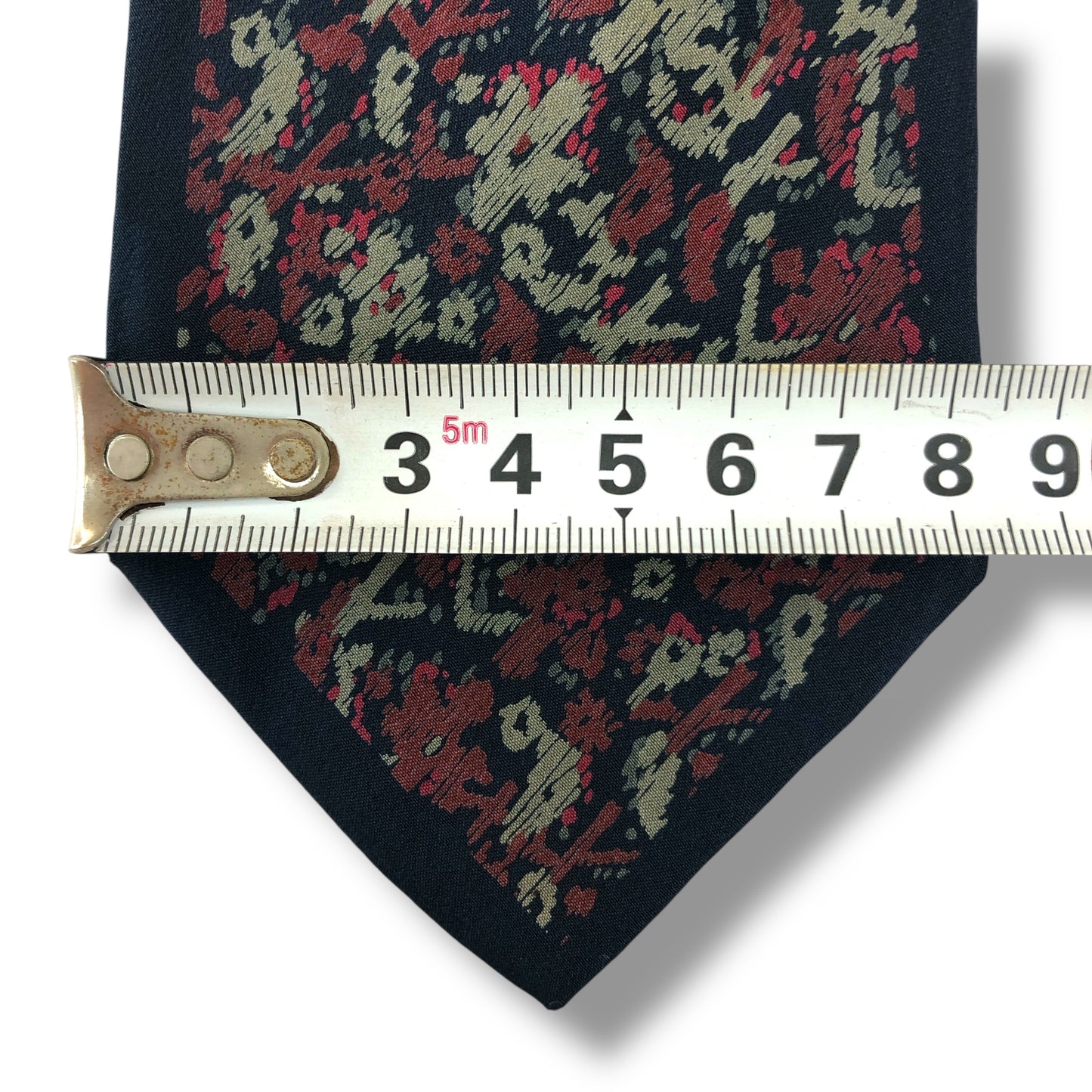 【7536】良品！ミラショーン　ネクタイ　ネイビー系