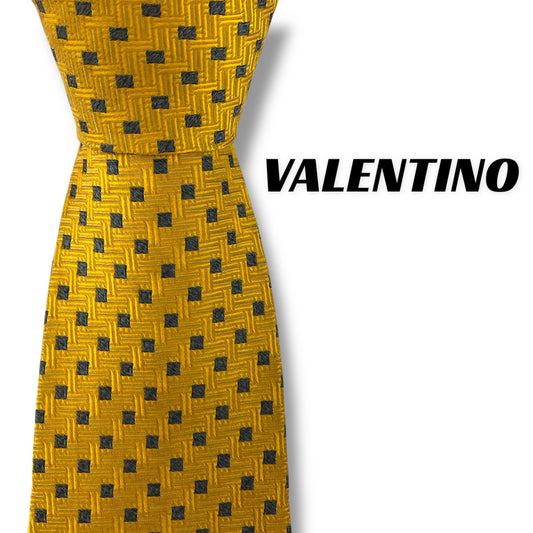 【7540】美品！ヴァレンティノ　ネクタイ　イエロー系