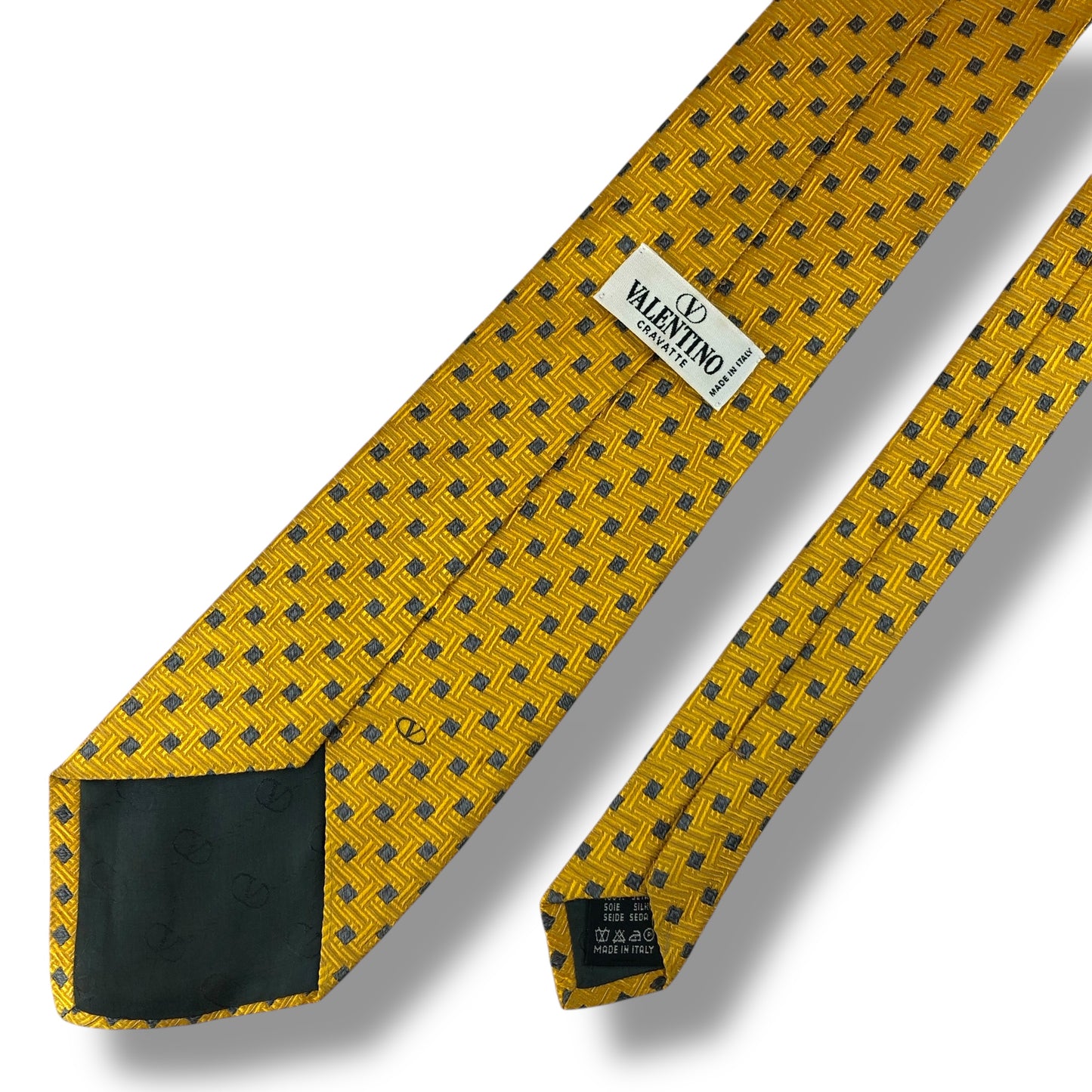 【7540】美品！ヴァレンティノ　ネクタイ　イエロー系