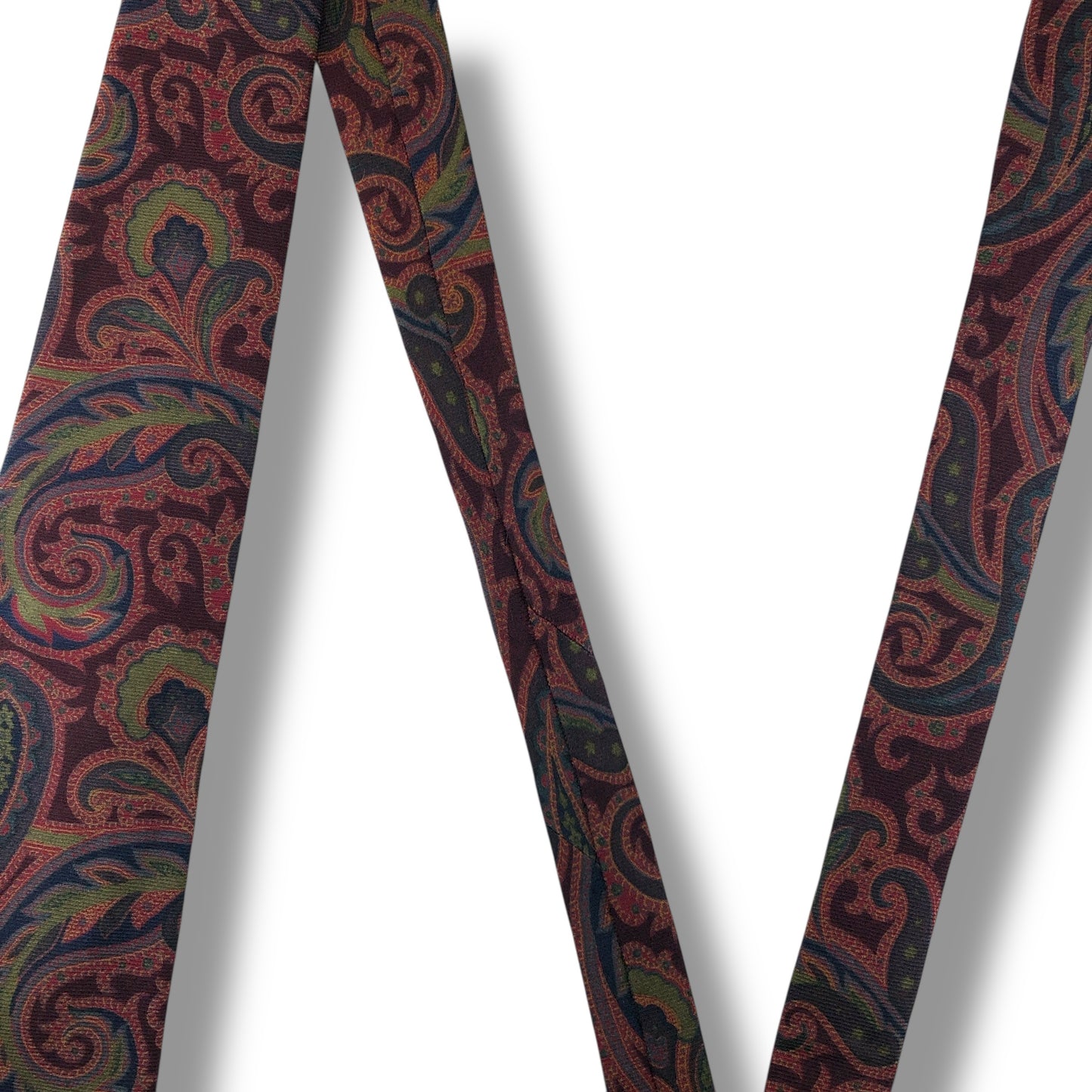 【7543】美品！エトロ　ネクタイ　ボルドー系