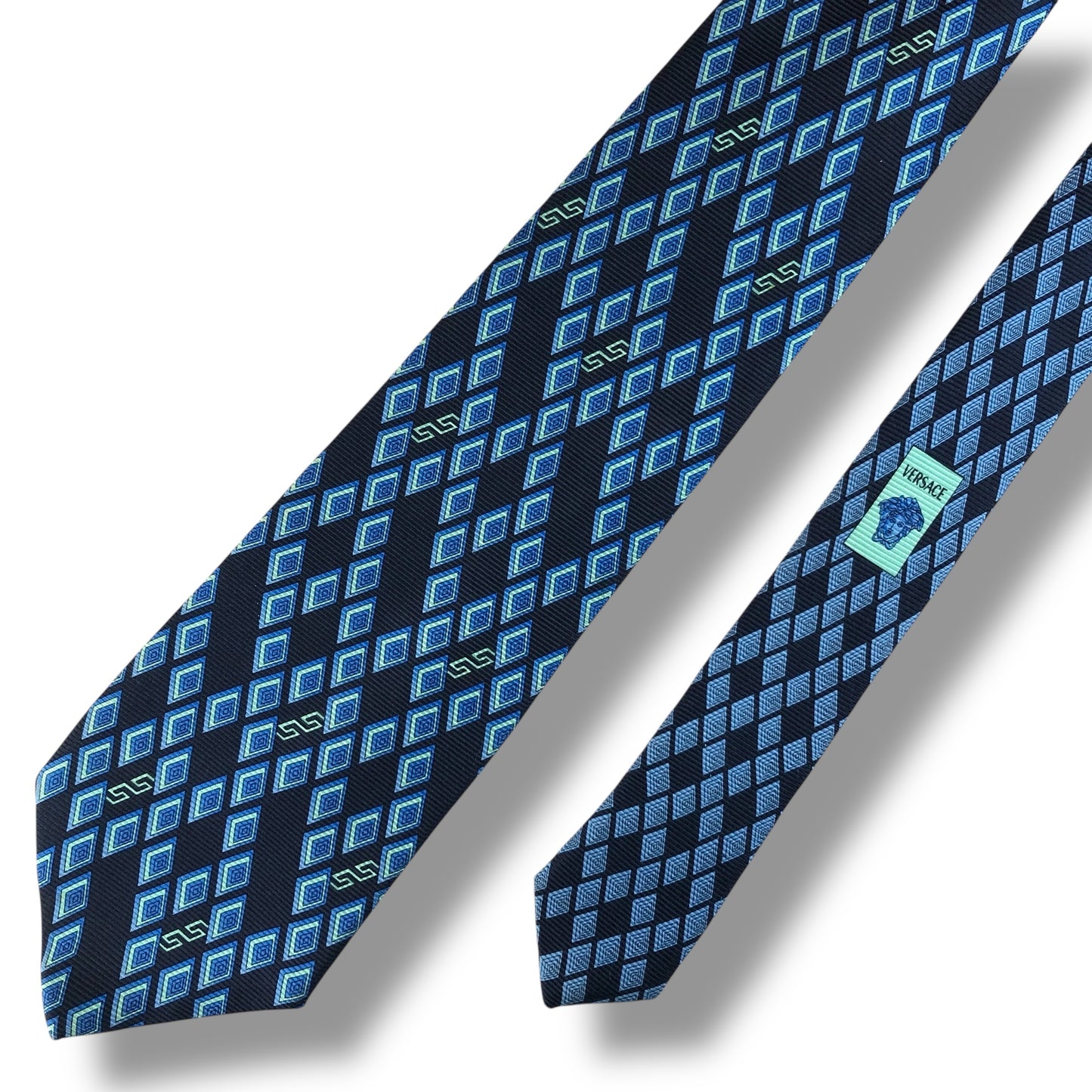 【7544】良品！ジャンニヴェルサーチ　ネクタイ　ブルー系