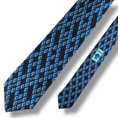 【7544】良品！ジャンニヴェルサーチ　ネクタイ　ブルー系