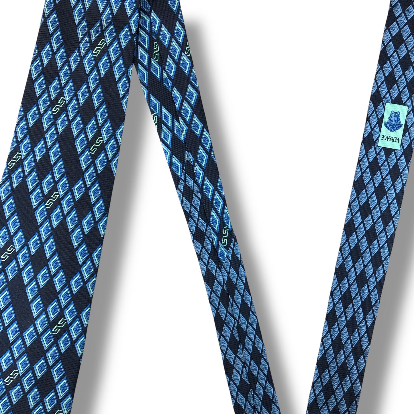 【7544】良品！ジャンニヴェルサーチ　ネクタイ　ブルー系