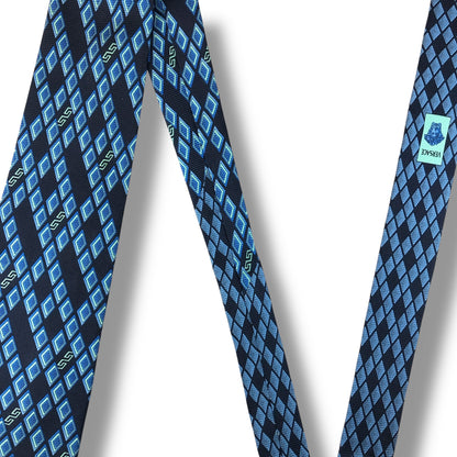 【7544】良品！ジャンニヴェルサーチ　ネクタイ　ブルー系