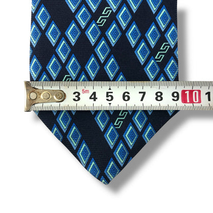 【7544】良品！ジャンニヴェルサーチ　ネクタイ　ブルー系