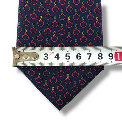 【7546】美品ー良品！グッチ　 ネクタイ　ネイビー系