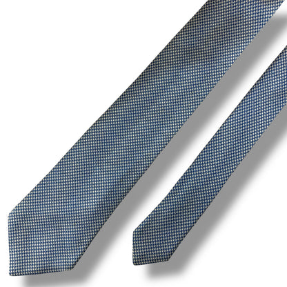 【7549】美品！エルメス　ネクタイ　水色系