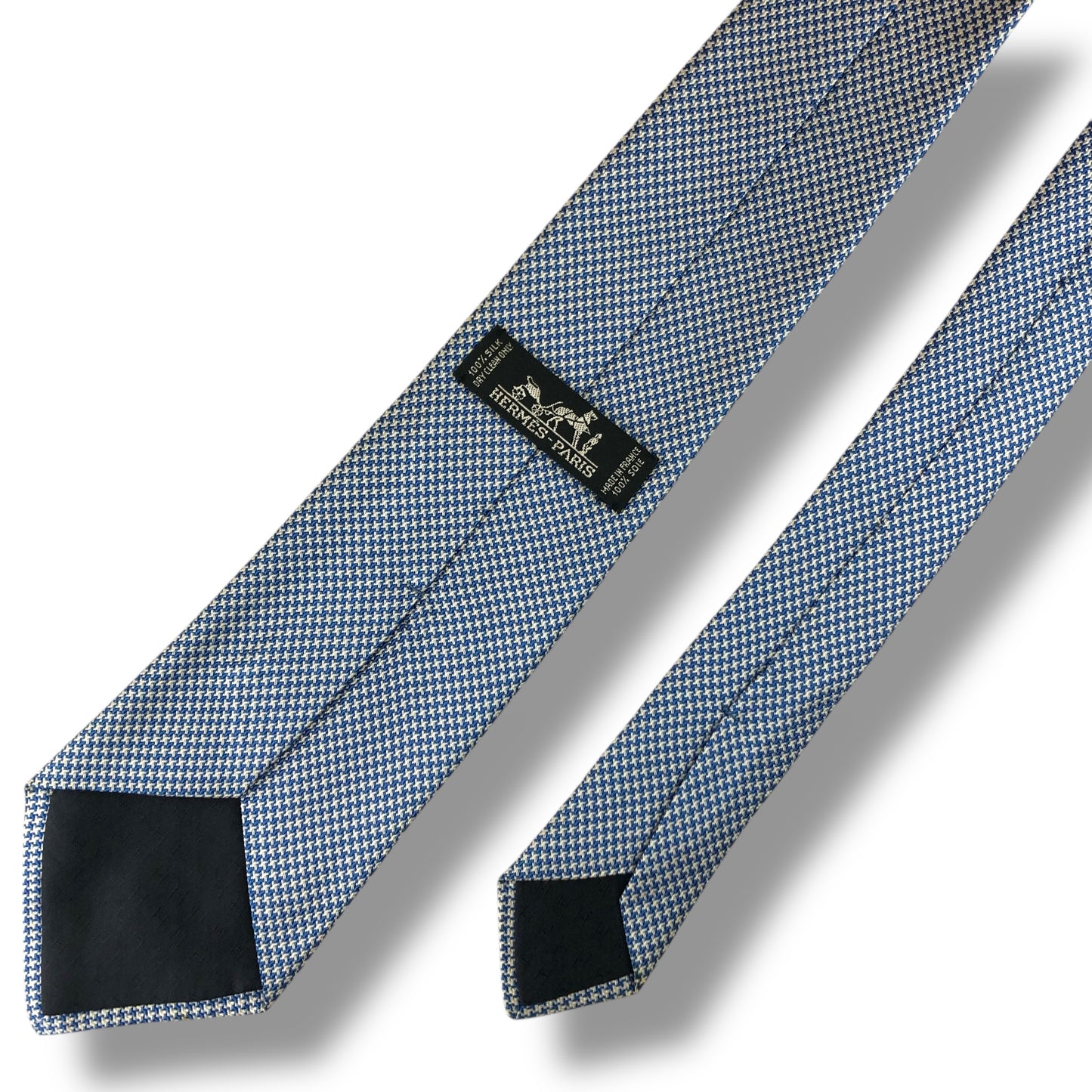 【7549】美品！エルメス　ネクタイ　水色系