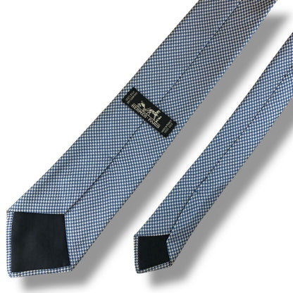 【7549】美品！エルメス　ネクタイ　水色系