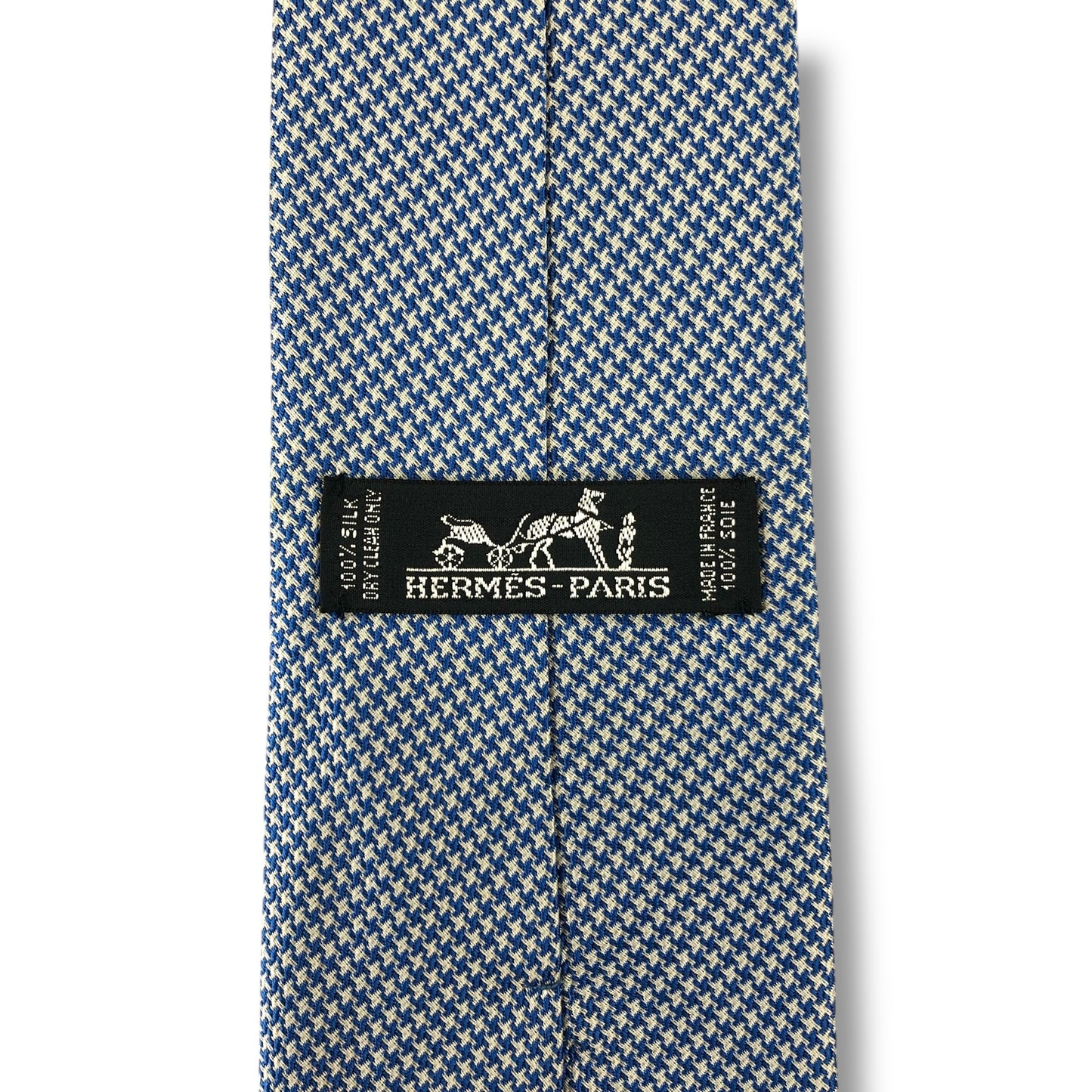 【7549】美品！エルメス　ネクタイ　水色系