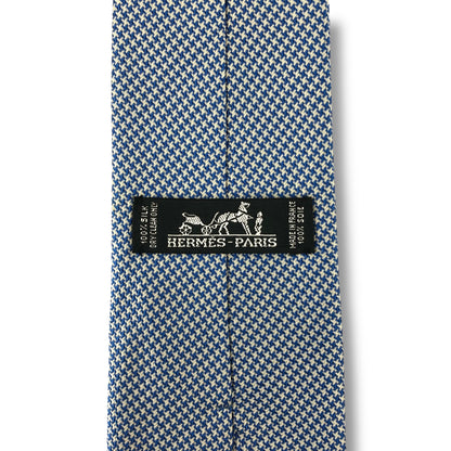 【7549】美品！エルメス　ネクタイ　水色系