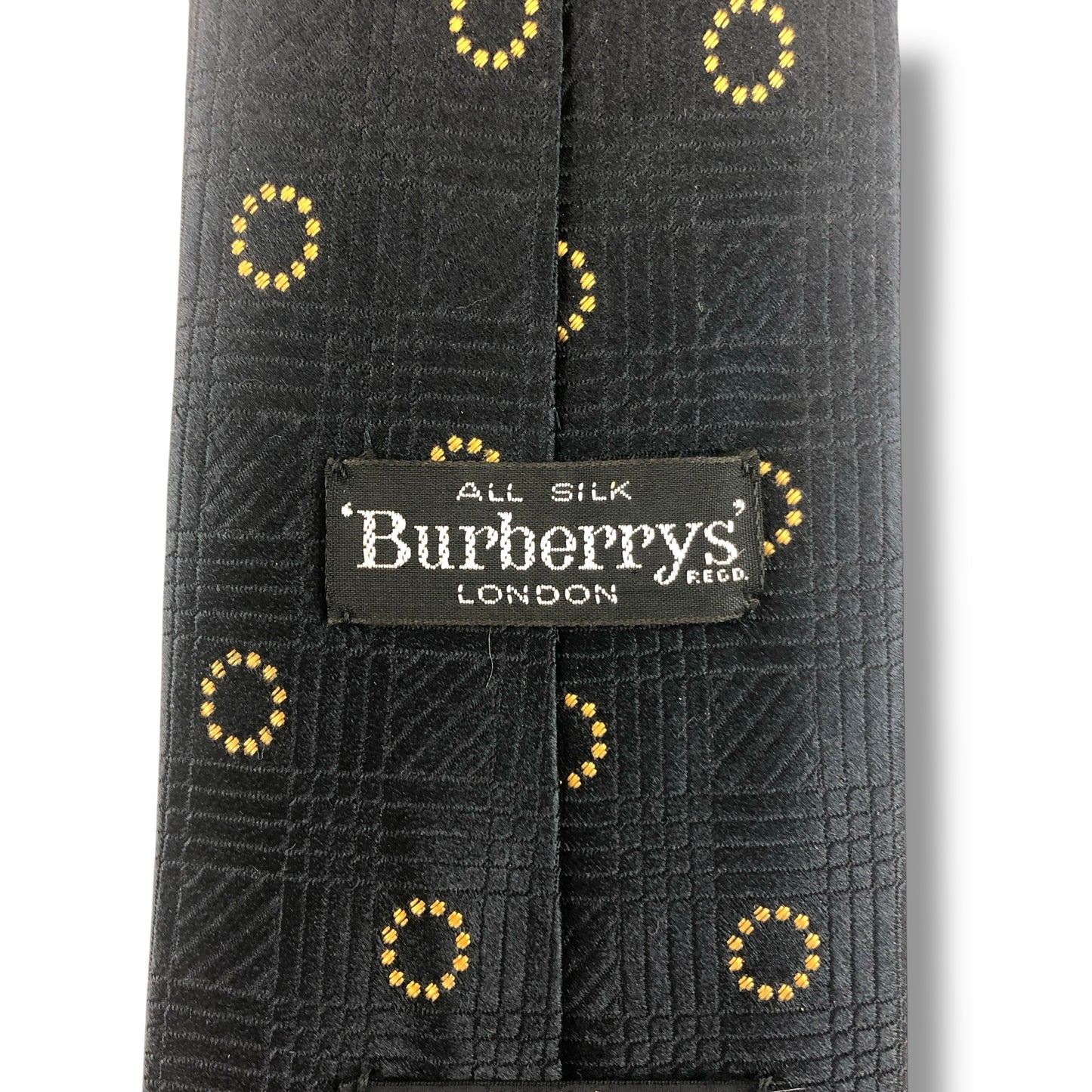 【7551】良品！バーバリー　ネクタイ　ブラック系