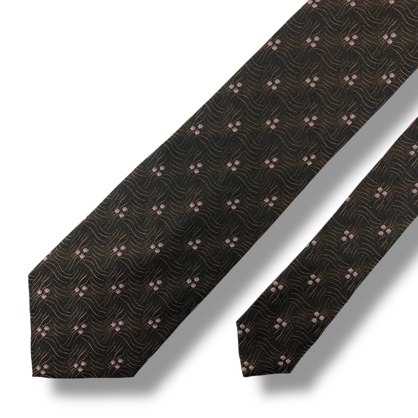 【7555】美品！クリスチャンディオール　ネクタイ　ブラウン系