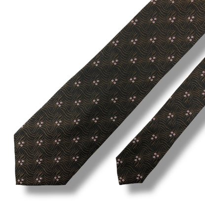 【7555】美品！クリスチャンディオール　ネクタイ　ブラウン系