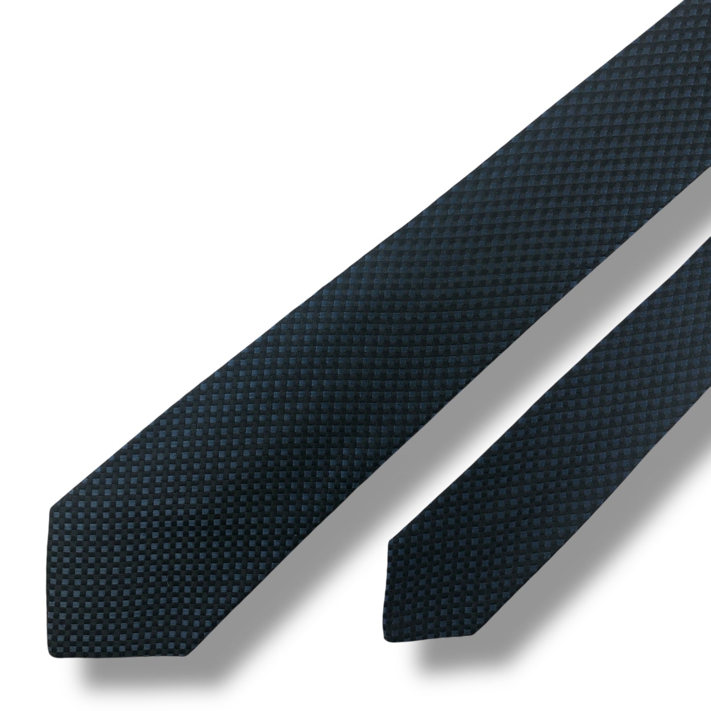 【7558】良品！ドミニクフランス　ネクタイ　ネイビー系