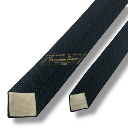 【7558】良品！ドミニクフランス　ネクタイ　ネイビー系