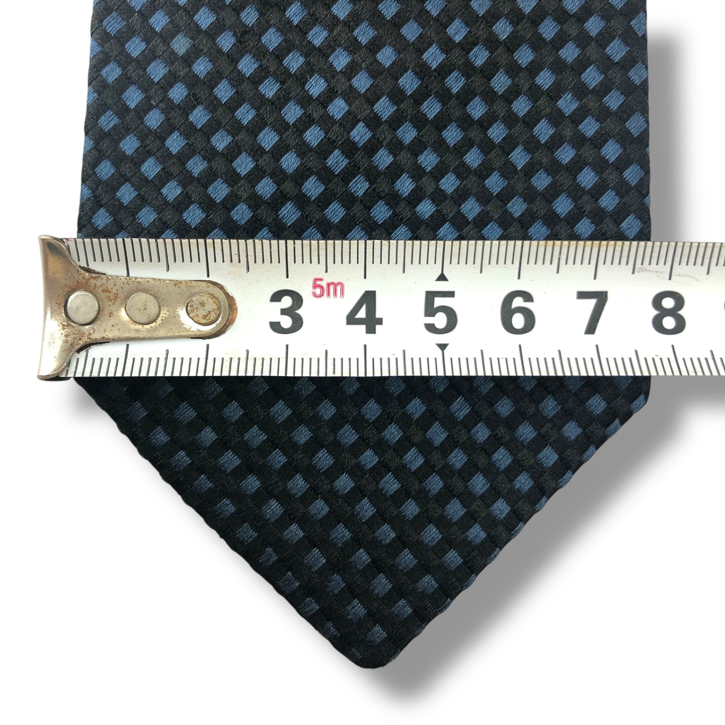 【7558】良品！ドミニクフランス　ネクタイ　ネイビー系