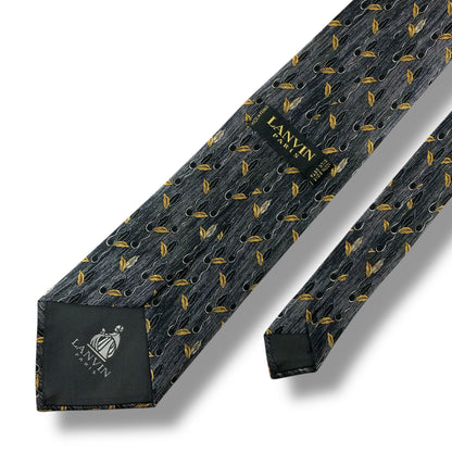 【7564】美品！ランバン　ネクタイ　グレー系