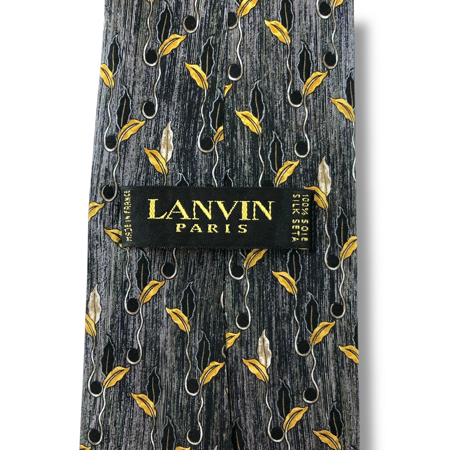 【7564】美品！ランバン　ネクタイ　グレー系