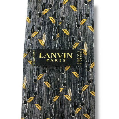 【7564】美品！ランバン　ネクタイ　グレー系