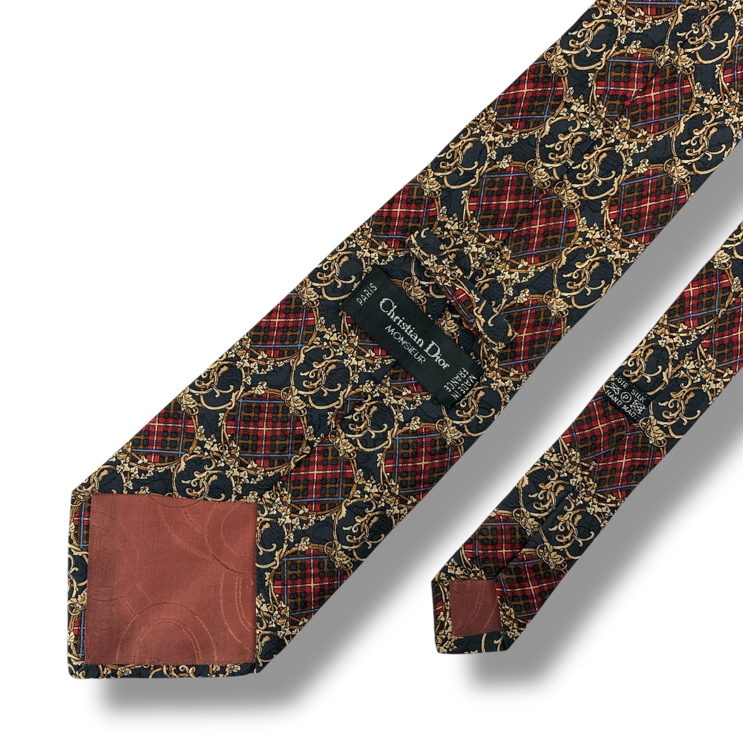 【7568】良品！クリスチャンディオール　ネクタイ　ネイビー系