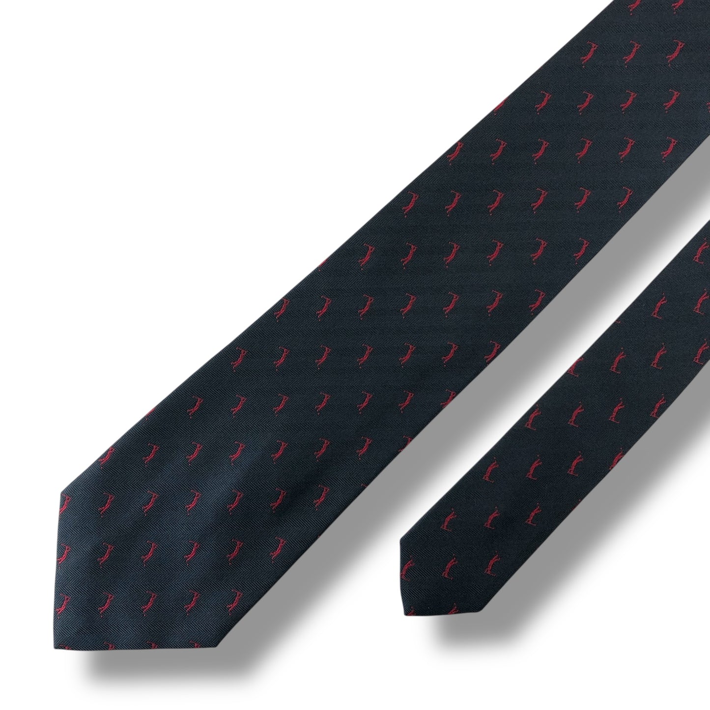 【7571】良品！ディオール　ネクタイ　ネイビー系　ゴルフ柄