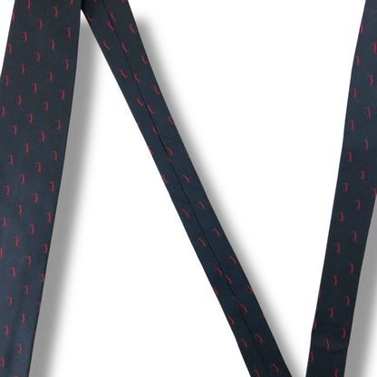 【7571】良品！ディオール　ネクタイ　ネイビー系　ゴルフ柄