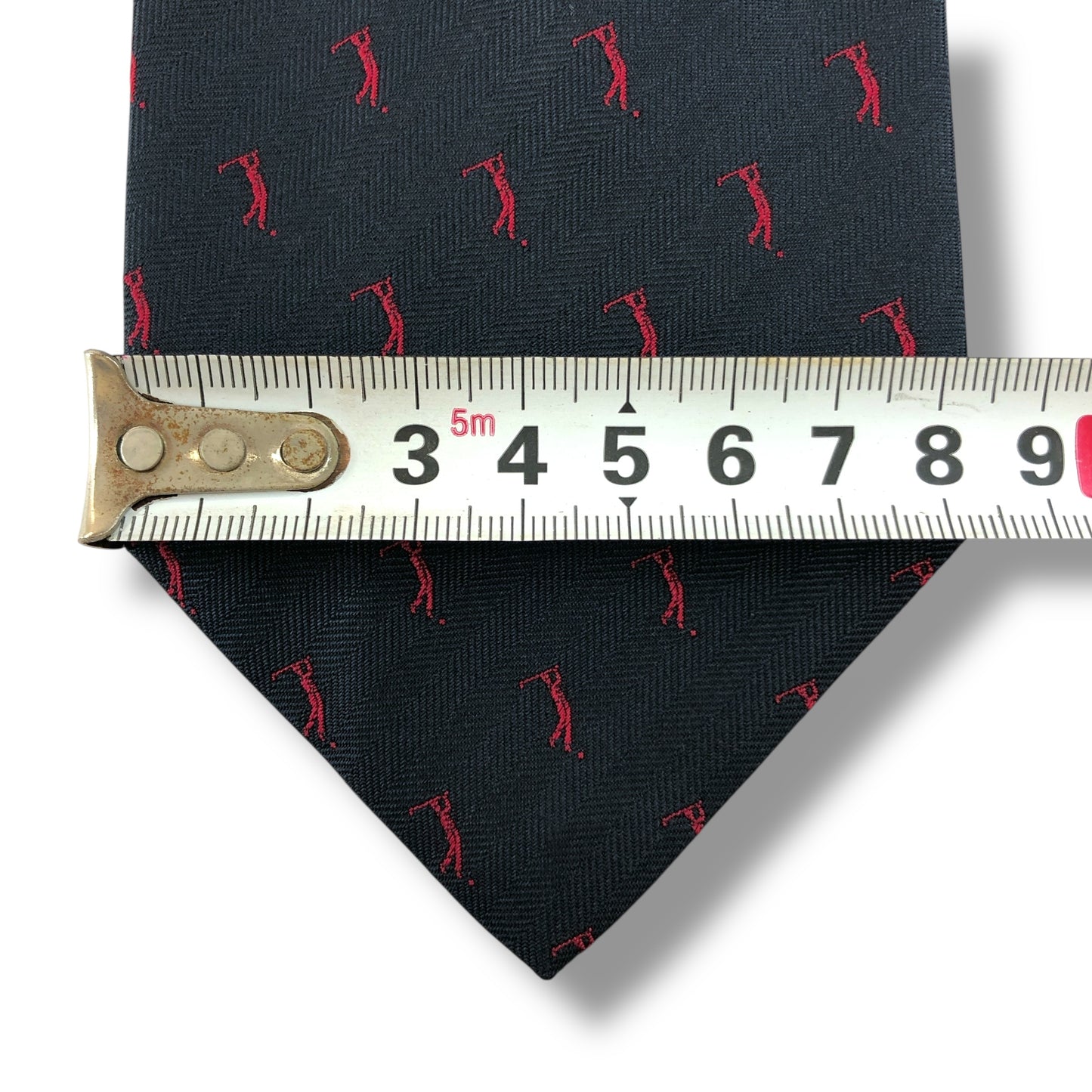 【7571】良品！ディオール　ネクタイ　ネイビー系　ゴルフ柄