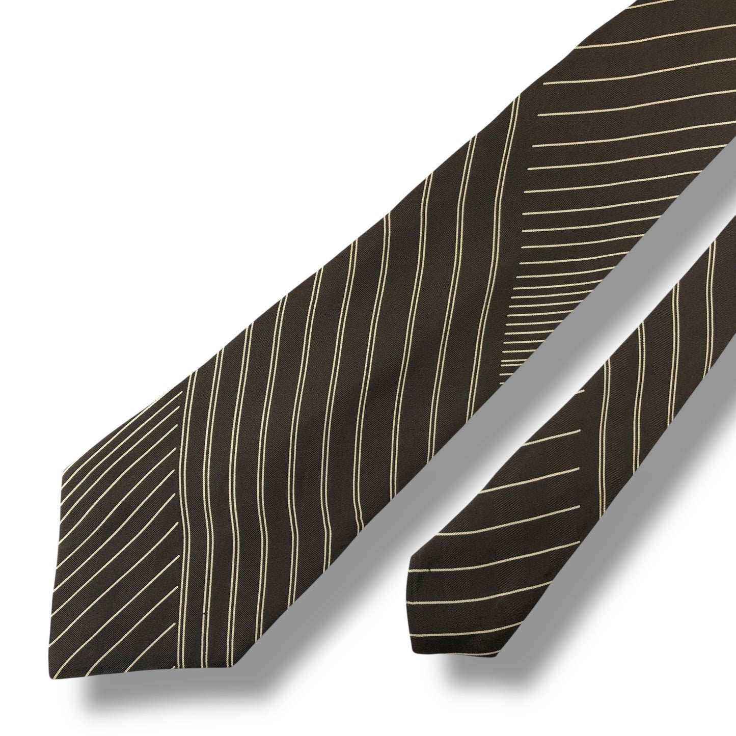 【7572】良品！クリスチャンディオール　ネクタイ　ブラウン系