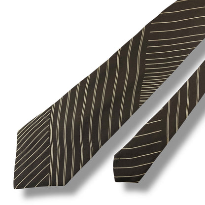 【7572】良品！クリスチャンディオール　ネクタイ　ブラウン系