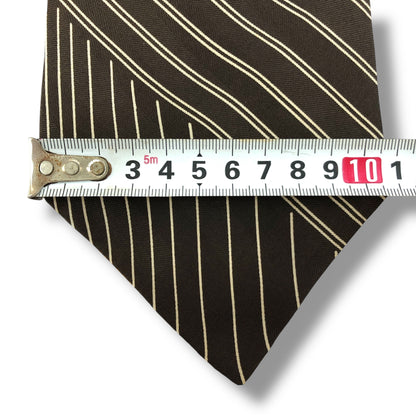 【7572】良品！クリスチャンディオール　ネクタイ　ブラウン系