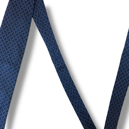 【7573】良品！ブルガリ　ネクタイ　ネイビー系