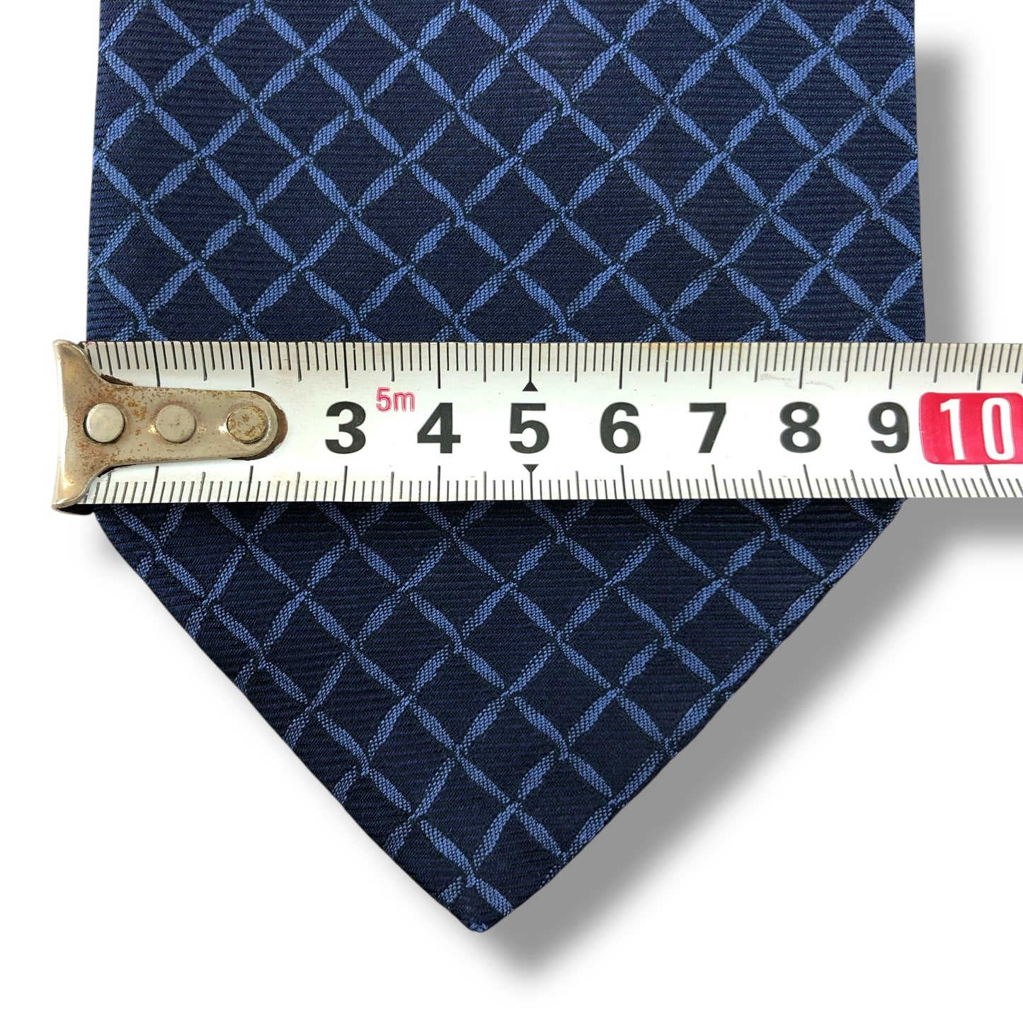 【7573】良品！ブルガリ　ネクタイ　ネイビー系