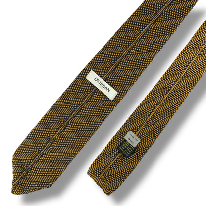 【7574】良品！ダーバン　ネクタイ　ブラウン系