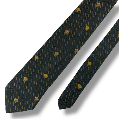 【7577】良品！ジャンニヴェルサーチ　ネクタイ　ブラック系