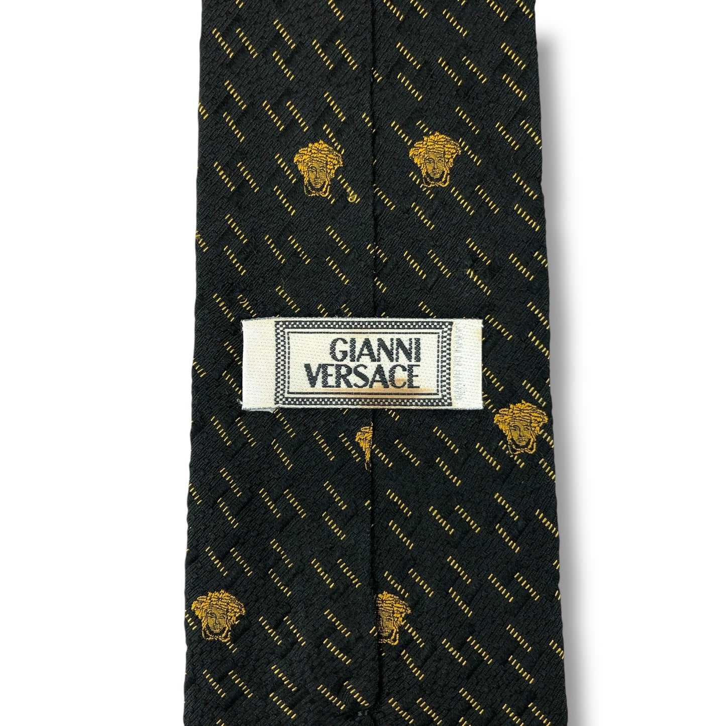 【7577】良品！ジャンニヴェルサーチ　ネクタイ　ブラック系