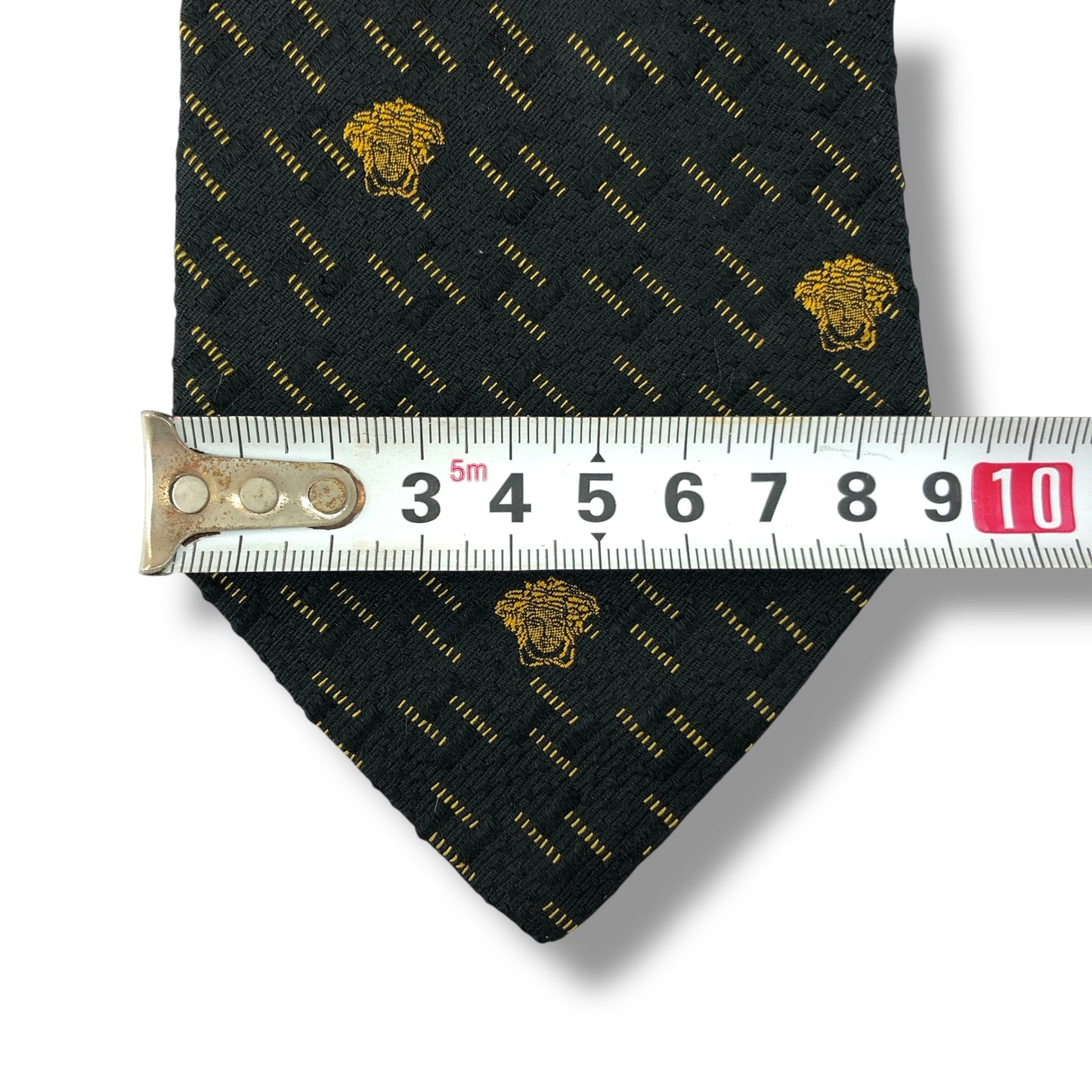 【7577】良品！ジャンニヴェルサーチ　ネクタイ　ブラック系